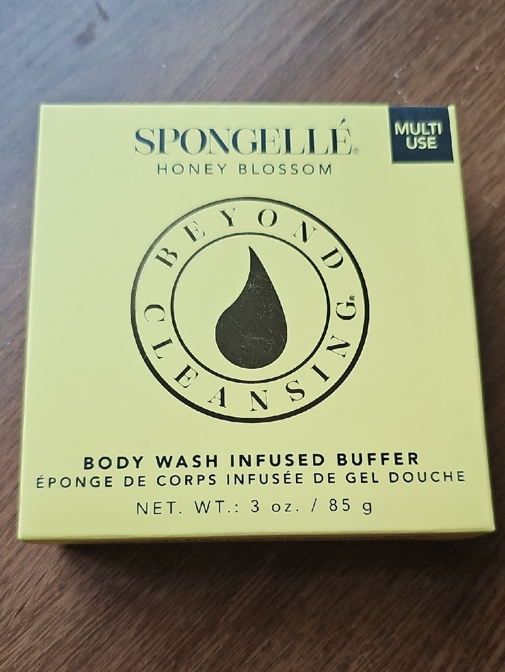 NIB Spongellé Honey Blossom Body Wash Infused Buffer Multi Use Sealed